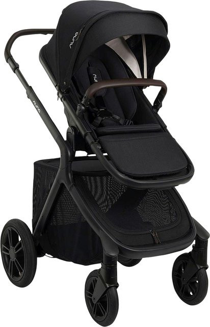 Nuna Kombikinderwagen DEMI icon in Schwarz mit Kunstleder und Merino - Bild 1
