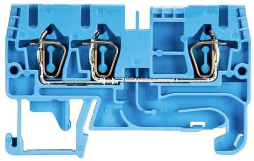 Wieland Electric 56.703.5055.6 Duo-Durchgangsklemme mit Federzuganschluss in Blau, 100 Stück - Bild 1