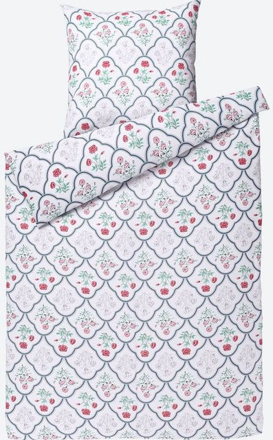 NKD Mikrofaser-Bettwäsche-Garnitur mit floralem Design in Weiß, bügelfrei und allergikerfreundlich, B/T/H: 80 x 80 cm und 70 x 90 cm + 140 x 200 cm - Bild 1