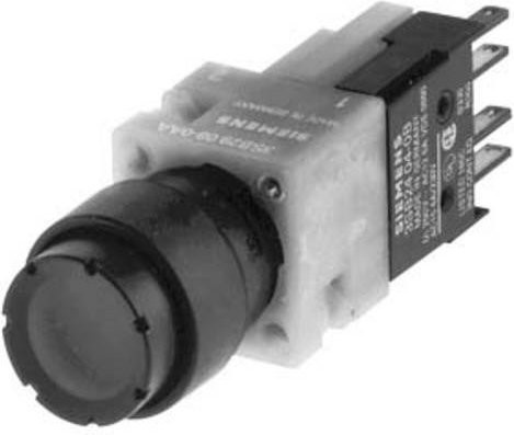 Siemens Drucktaster 3SB22020LD01 in Gelb und Schwarz aus Kunststoff - Bild 1