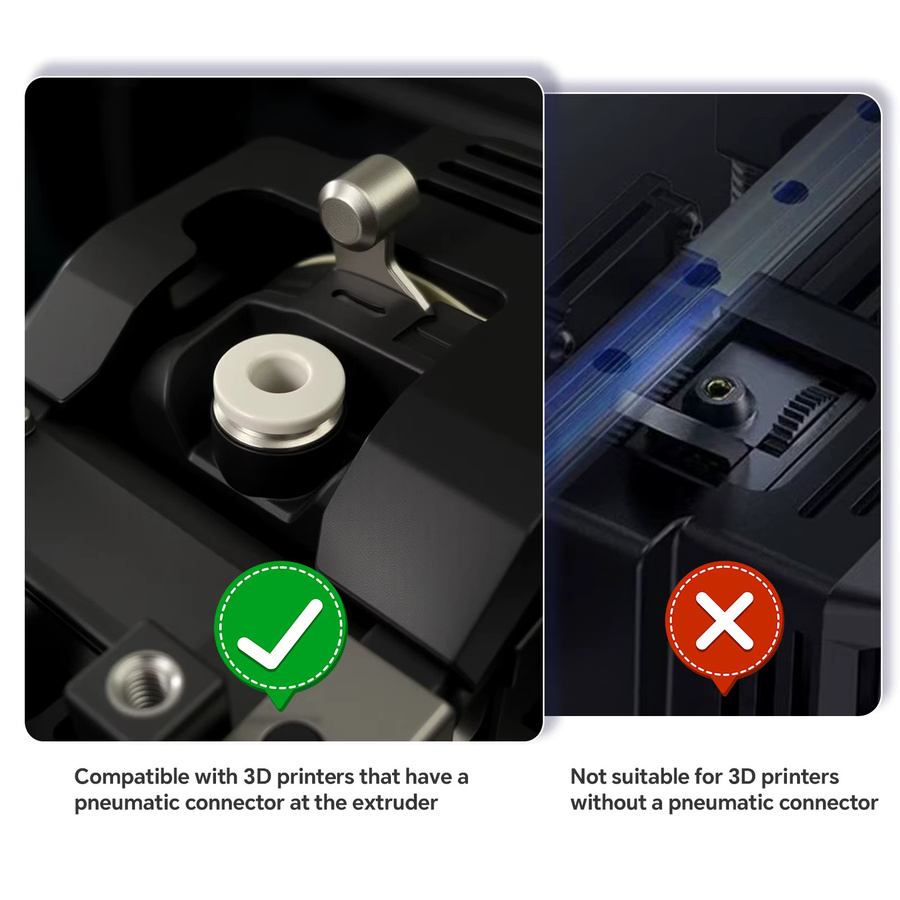 WISEPRO 3D-Drucker-Filamentpuffer mit automatischer Filament-Zuführung und Umschaltung für kontinuierliches FDM-Drucken - Bild 2
