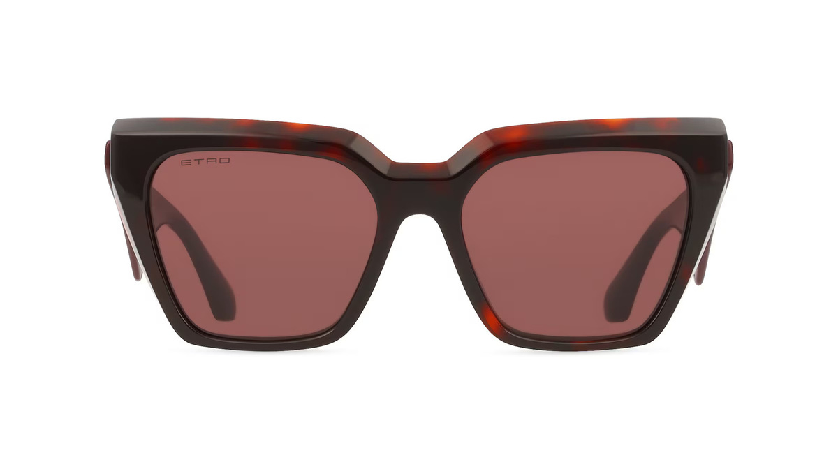 Etro 0096/G/S Sonnenbrille Vollrand, Eckig, Acetat, rot, pink, Damen - Bild 1