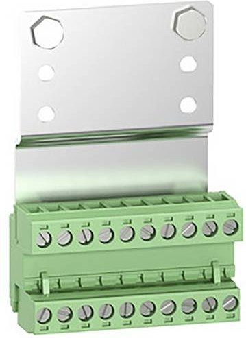 Schneider Electric AK5SB1 Steuerstromkreis Klemmleiste aus Metall und Kunststoff in Silber und Grün - Bild 1