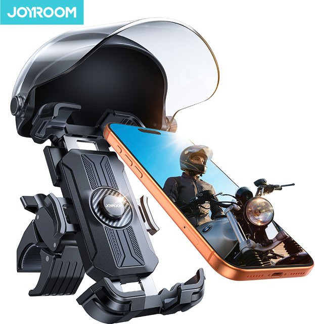 Joyroom Fahrrad-Handyhalterung JR-ZS526 mit Helmhalterung, 360 Grad drehbar, elektrisch, Schwarz - Bild 1