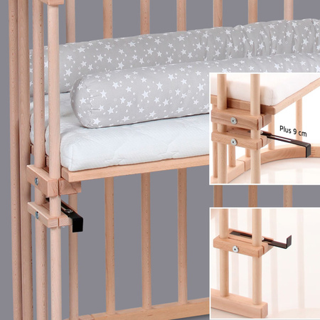 Babybay Beistellbett Original aus massiver Buche in Beige, B/T: 81 x 43 cm