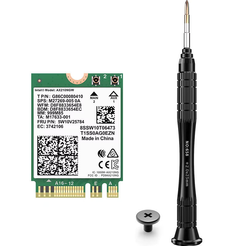 COMFAST AX210NGW WiFi 6E Netzwerkadapter mit Bluetooth 5.2, Tri-Band Mini-Wireless-Modul für Laptop, M.2 NGFF Anschluss - Bild 4