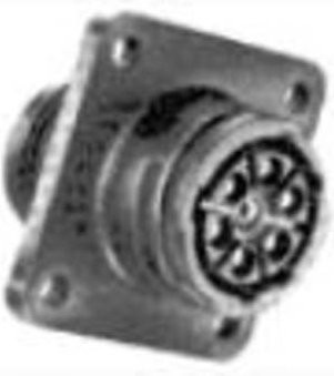 TE Connectivity 211398-1 Rundstecker Flanschbuchse CPC Serie, 7-polig, Silber, Kunststoff - Bild 1