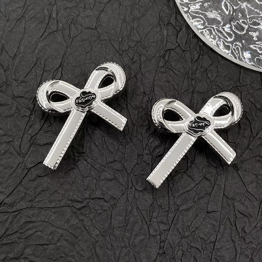 Herzschleife Blumen Charms, ABS, Diamant, 10 Stück - Bild 2