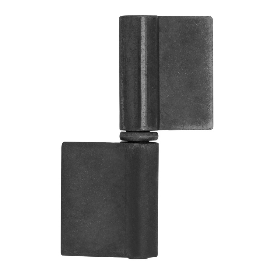 SO-TECH Anschweißband Außen aus Stahl in Schwarz Matt mit langer Fahne, Durchmesser: 14 mm, Höhe: 83 mm - Bild 2