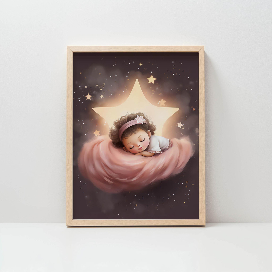 Poster Senna Märchenland Mit Der Kleinen Prinzessin mit schwarzem Aluminiumrahmen, B: 50 cm, H: 70 cm - Bild 5