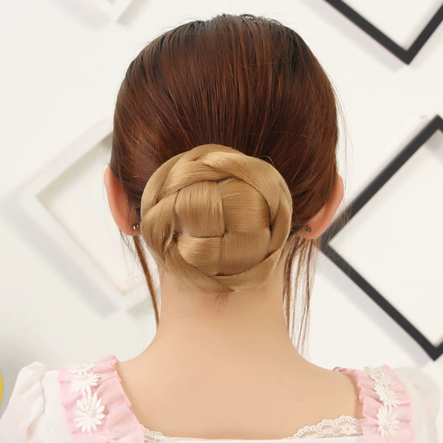 Jeedou Geflochtener Chignon-Haarknoten, Synthetisch - Bild 3