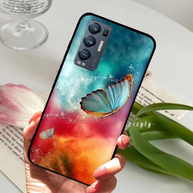 Handyhülle mit Tiermotiven aus weichem Silikon für OPPO Find X3 Neo 5G und OPPO Find X3 Lite, Mehrfarbig - Bild 1