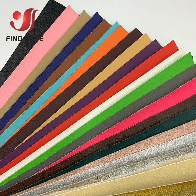 Neevinyl Kunstleder Litschi-PU-Lederstoff in Schwarz und Mehrfarbig, wasserdichter synthetischer Stoff für DIY-Projekte, B/H: 20 x 30 cm - Bild 1