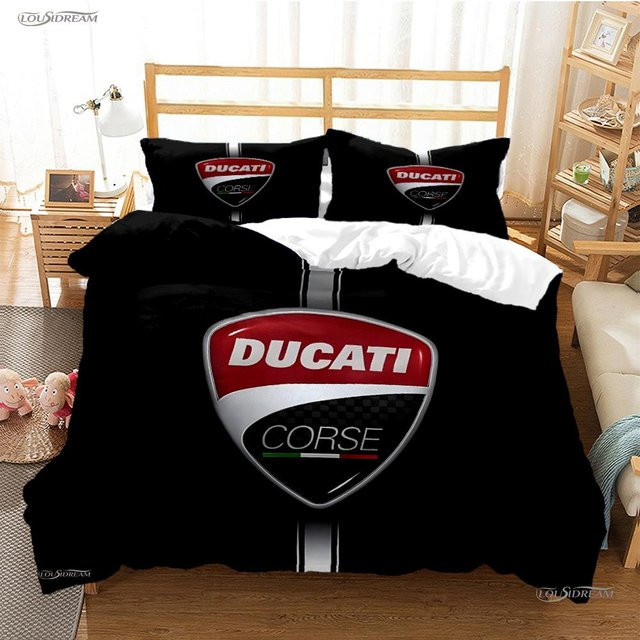 Casal Moto Racing Bettwäsche-Set mit Steppdecke und Kissenbezügen, Farbe Schwarz, Breite: 200 cm, Tiefe: 230 cm - Bild 1