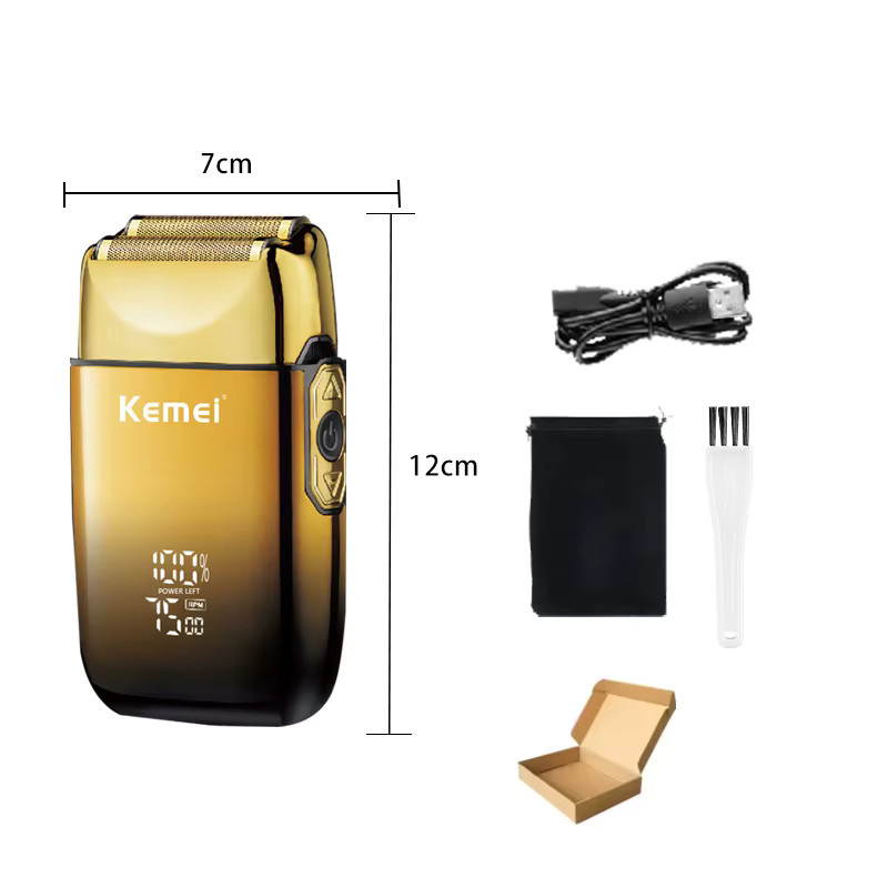 Kemei TX10 Elektrorasierer, Gold, Herren - Bild 5