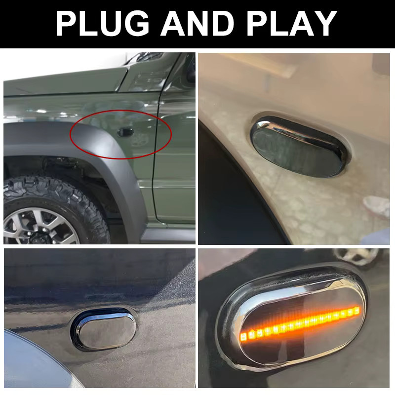 2er-Set Dynamische LED Seitenmarker Blinker für Suzuki Jimny JB64W JB74 JB23 von APMATAUTO - Bild 5