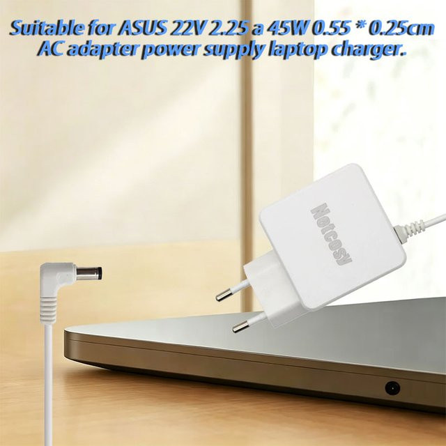 Asus Laptop Ladegerät Netzteil 45W 22V 2,25A mit 5,5x2,5mm Stecker in Weiß - Bild 1