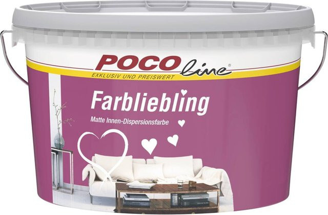 POCOline Raumfarbe Kuba lila, matte Dispersionsfarbe auf Wasserbasis, 2,5 l - Bild 1