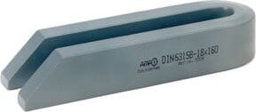 AMF Schließblech 147 V-36 für 30 mm Kastenbreite, verzinkt, Silber, B: 171 mm, H: 24 mm - Bild 1