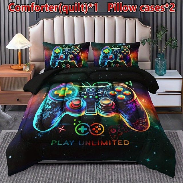Rote 3D-Bettwäsche mit Textur Design, Bettwäsche-Set mit Bettbezug und Kissenbezug für Einzelbett, Queen, King oder Vollgröße, B/H: 135 x 200 cm - Bild 1