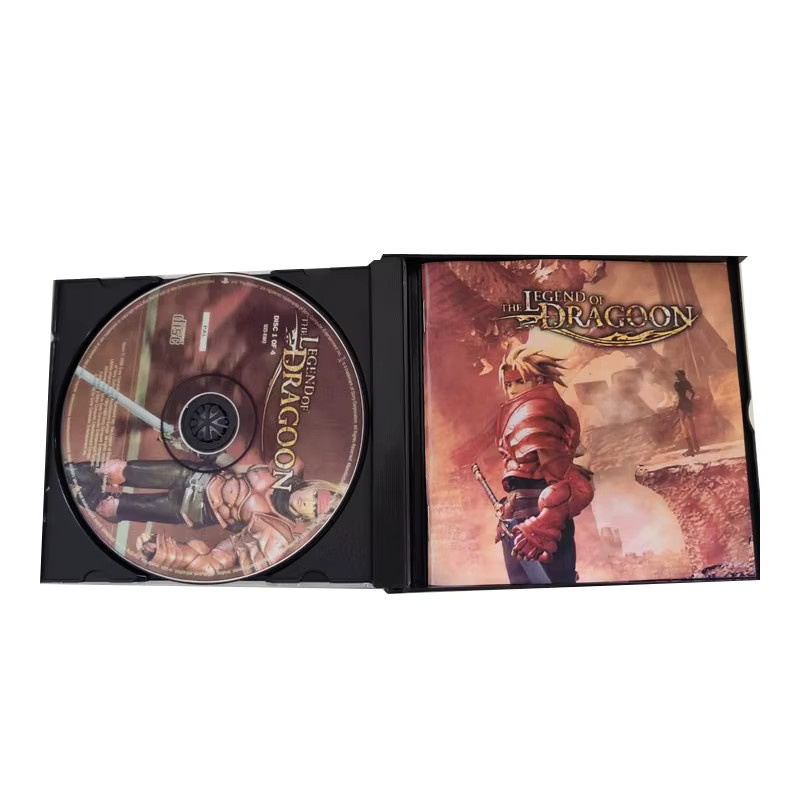 PS1 The Legend of Dragoon PAL Kopie-Spielmodul für Station 1 in Schwarz mit Retro-Videospiel-Zubehör - Bild 2