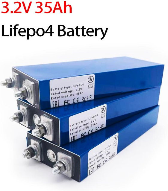LiFePO4-Batteriezelle 3,2 V 35000 mAh Lithium-Eisenphosphat für DIY 12 V 24 V 36 V 48 V USV und Solarenergie - Bild 1