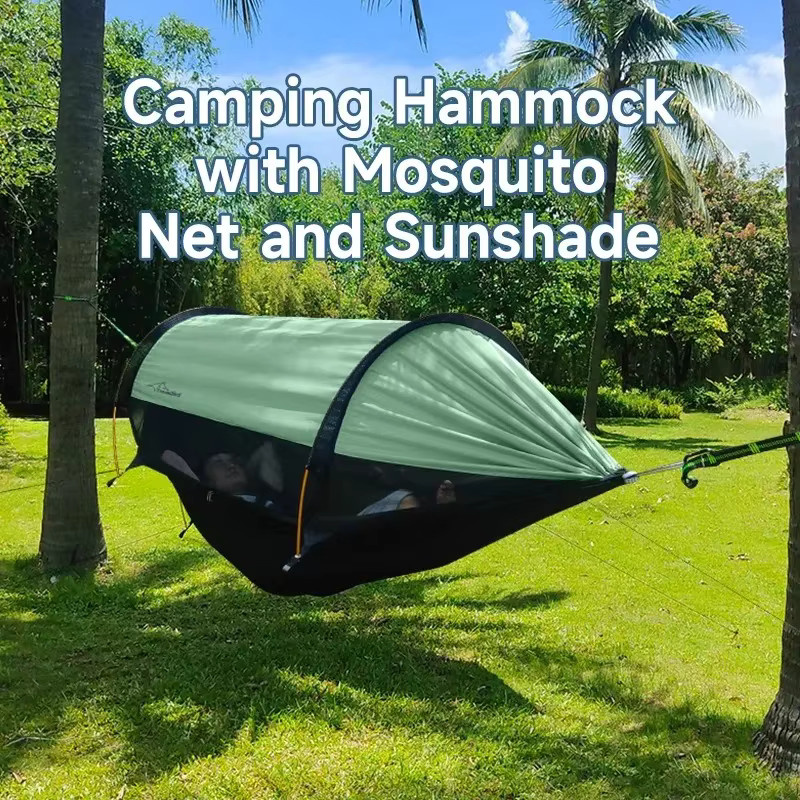 Traveler Camping-Hängematte mit Moskitonetz und Sonnen canopy für 1–2 Personen, Tragfähigkeit 200 kg - Bild 5