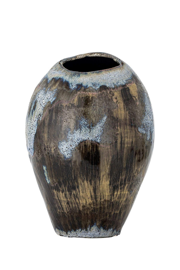 Bloomingville Vase Senja aus Keramik in Braun mit skandinavischem Design, Höhe: 31,5 cm - Bild 1