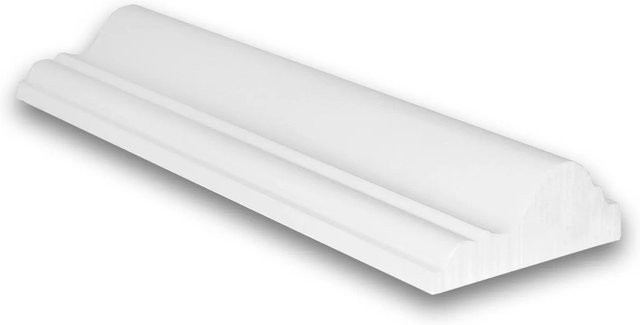 PROFHOME Wandleiste Zierleiste Musterstück S-151301 in Weiß, Breite: 10 cm - Bild 1