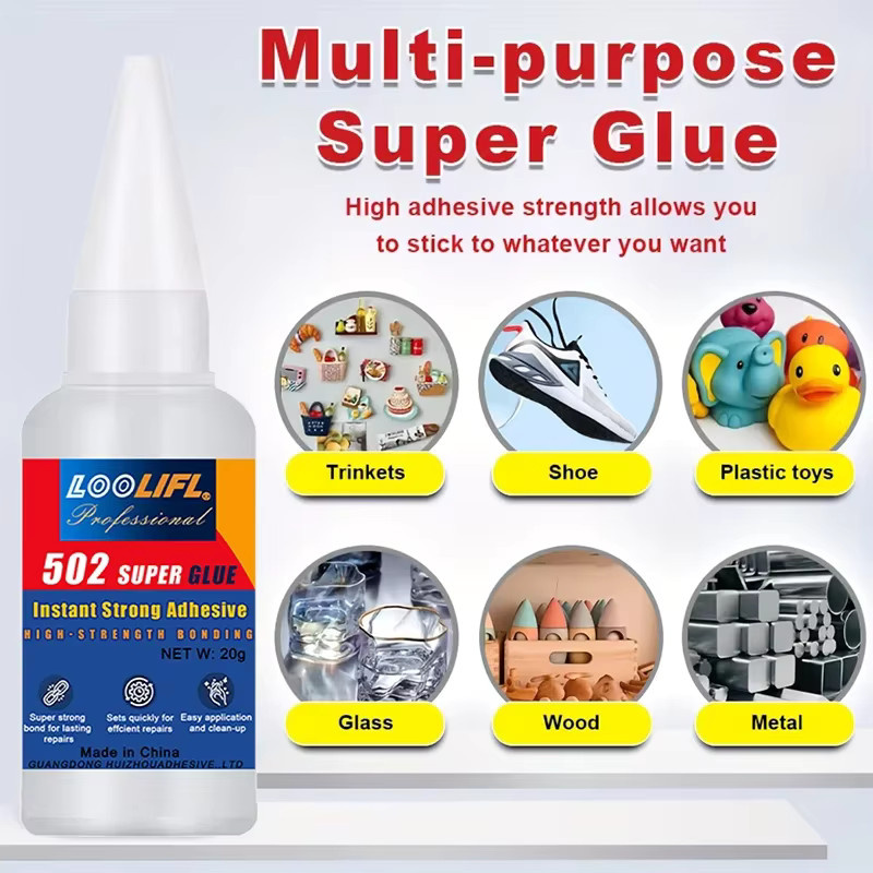 502 Hochfester Cyanacrylat-Kleber für Metall und Kunststoff, schnell trocknender Sekundenkleber für professionelle Reparaturen - Bild 5