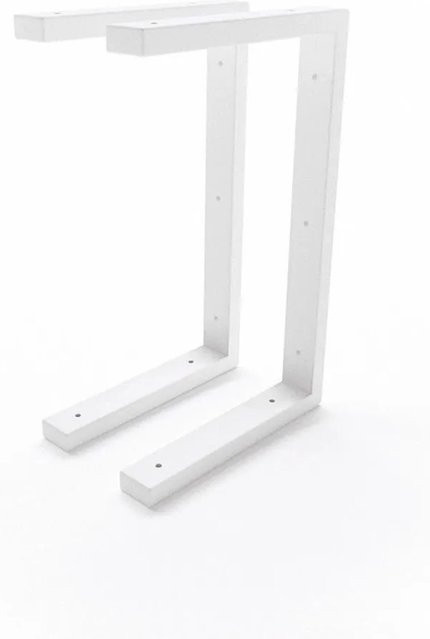 HEVVA Waschtischhalterung LAHN 2er Set Weiß matt Wandmontage Tiefe: 25 cm - Bild 1