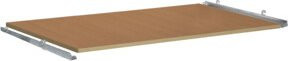 VARIOfit MDF Etagenboden braun, einhängbar in Drahtgitterwände, B: 103,0 cm, T: 66,0 cm - Bild 1