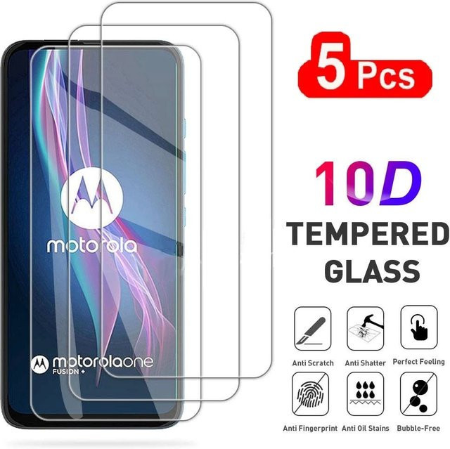 5 Stück Displayschutzfolien aus gehärtetem Glas für Motorola Moto G84, G54 5G und G14 4G in Transparent - Bild 1