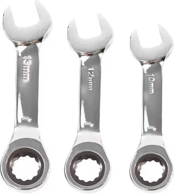Skeyo Torx-Schlüssel mit kurzem Griff und Zwei-Wege-Schnellratsche in Silber - Bild 1