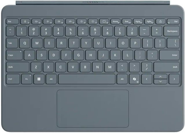 Microsoft Surface Pro Tastatur mit 12 Zoll Displaygröße, QWERTZ Layout, mechanisch, Blau - Bild 1