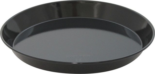 Schneider Walter Kuchenblech rund aus Emaille, Schwarz, Durchmesser: 32 cm, Volumen: 2,35 l - Bild 1