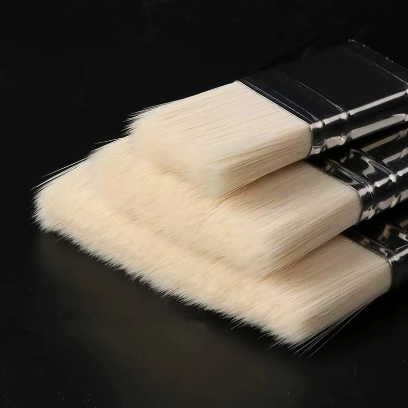 3 Stück quadratische Nylon-Waschpinsel für Aquarell, Öl, Acryl und Wandmalerei - Bild 3