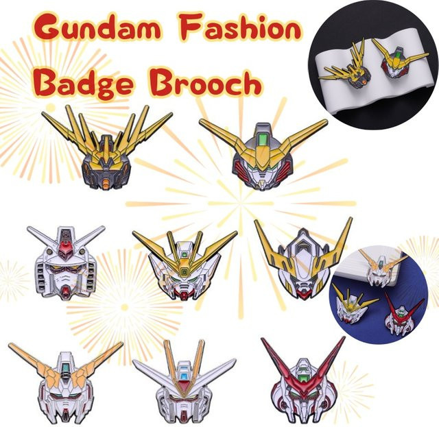 Bandai Gunda Roboter, Brosche, Metall, 8-teiliges Set, Bunt / Mehrfarbig - Bild 1