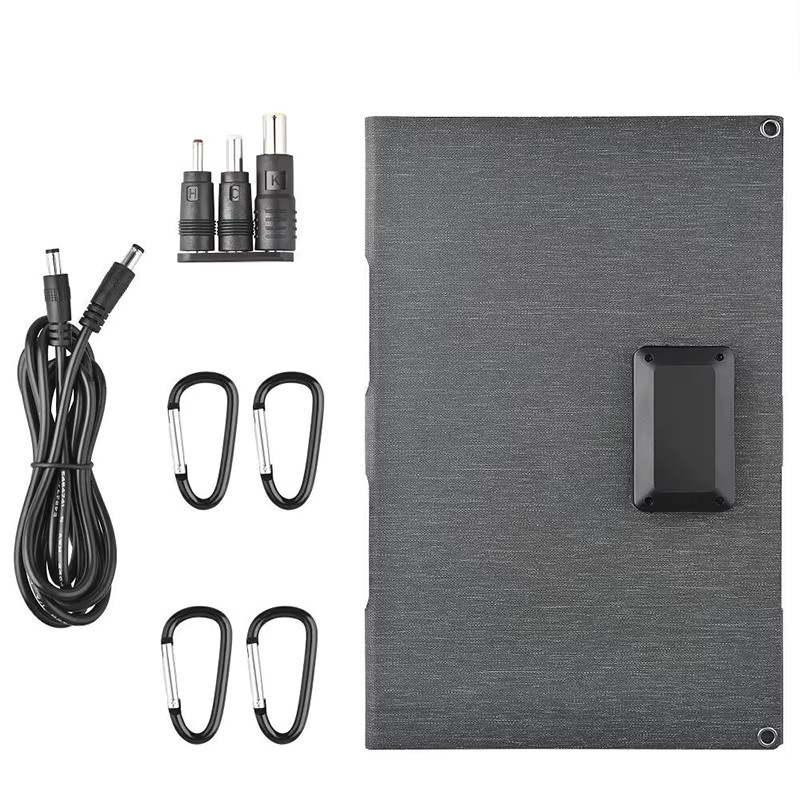 luxuglow Faltbares Solarpanel 80 W, IP65 wasserdicht, tragbares Solarpanel-Ladegerät in Schwarz für Handy und Laptop, ideal für Camping und Wandern - Bild 5
