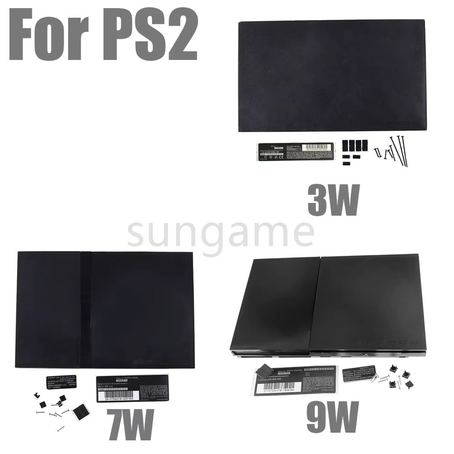 OCGAME Vollgehäuse für PS2 Konsole in Schwarz im Retro-Design - Bild 2