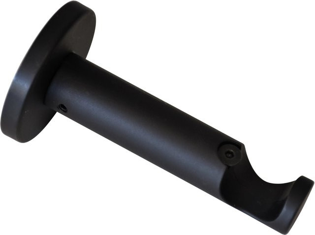 Gardinia Träger Chicago Offen für Gardinenstangen Ø 20 mm Schwarz Matt - Bild 1