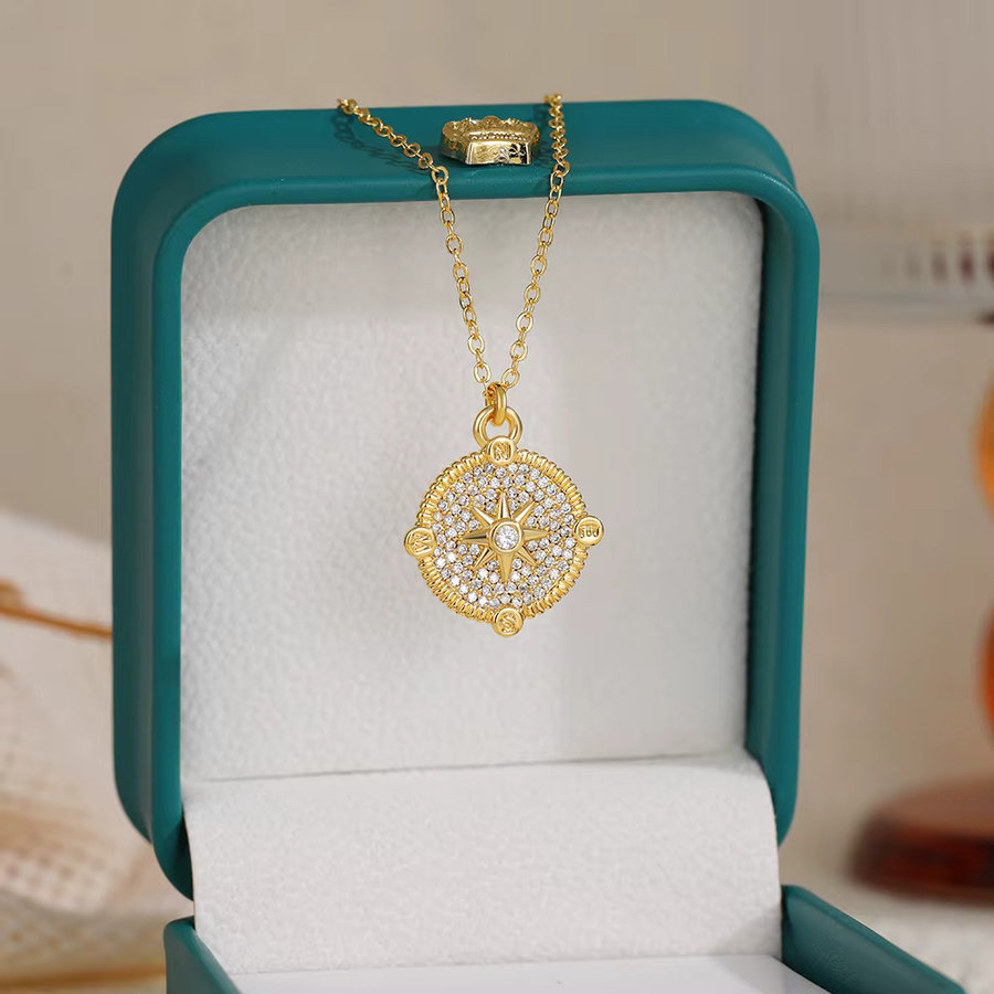 Erpels Halskette Edelstahl, Zirkonia, Gold, Damen - Bild 4