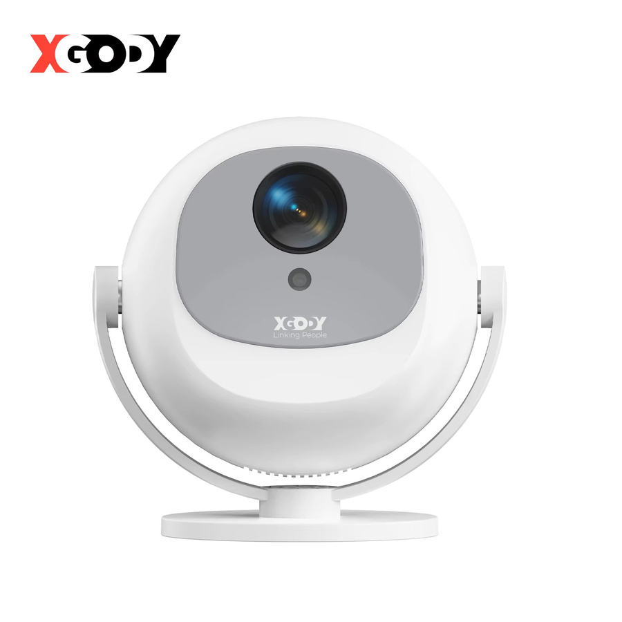 XGODY 4K Mini-Beamer mit Android 11, elektrischer Fokus und Full HD Auflösung, tragbarer Heimkino-Projektor in Weiß - Bild 6