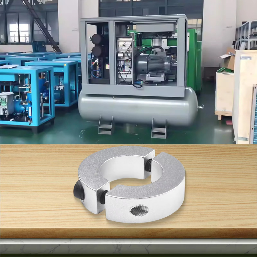 DAZZLEEX Wellenklemme aus Aluminiumlegierung in Silber, doppelt geteilt zur Stabilisierung von Wellen - Bild 3