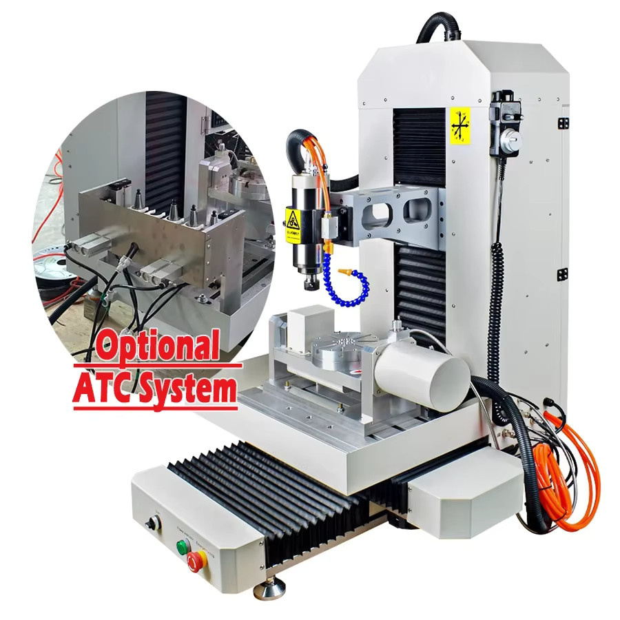 LYBGACNC 5-Achsen CNC-Fräsmaschine mit 2,2 kW Stahlstruktur und optionalem ATC-System sowie geschlossenem Regelkreis oder Servomotor - Bild 2