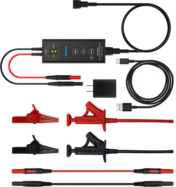 Micsig Hochspannungs-Differentialsonde DP-Serie in Schwarz mit 100–200 MHz Bandbreite - Bild 1