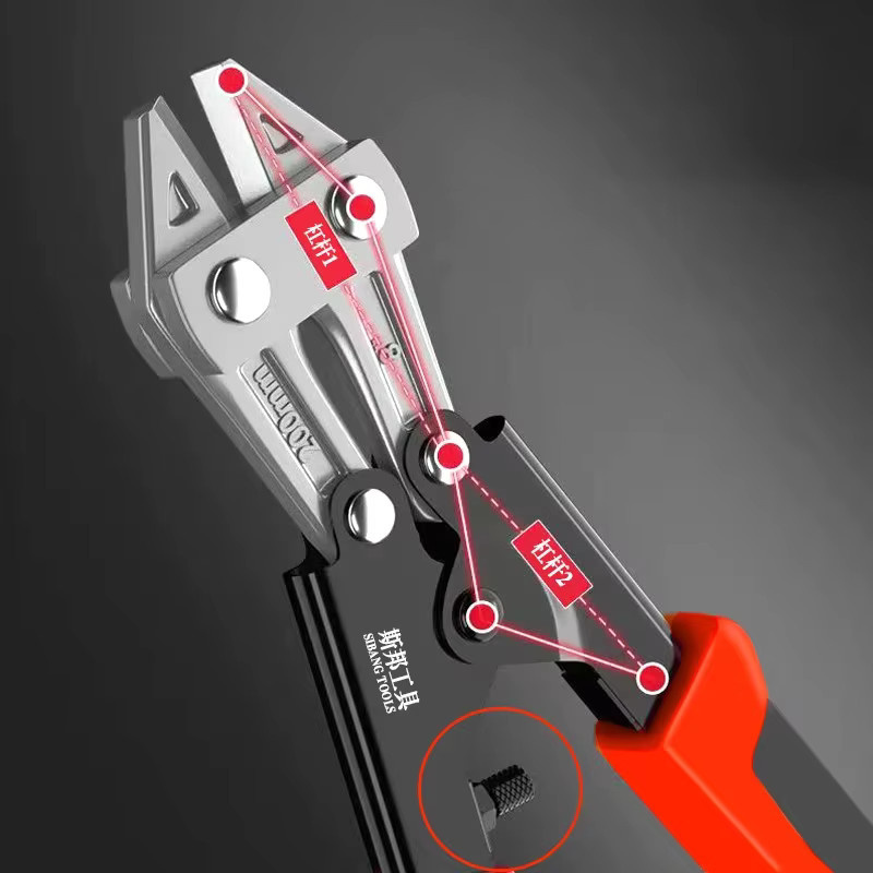 WOZOBUY 8 Zoll Mini-Bolzenschneider Multitool als Stahldrahtschneider und Drahtseilklemme - Bild 4