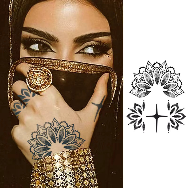 JKCODE TATTOO Kräuter-Tattoo-Aufkleber, Damen - Bild 2