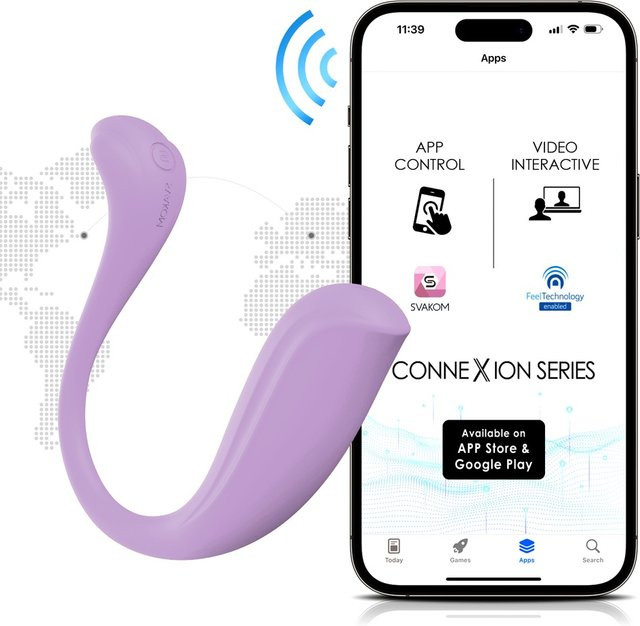SVAKOM Vibro-Ei Phoenix Neo 2 mit Klitoris-Stimulator in Purple - Bild 1