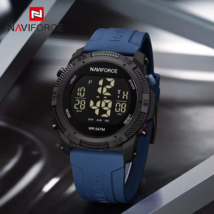 NAVIFORCE Digitaluhr, Silikon, Schwarz, Herren - Bild 2